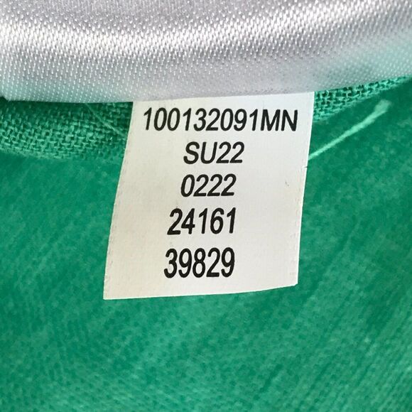 Club Room Luxury Linen Button Up Shirt Men's Size Medium Green Short Sleeve - Picture 11 of 11